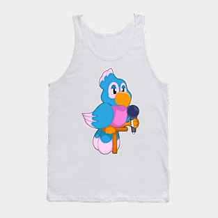 Parrot Singer Microphone Tank Top